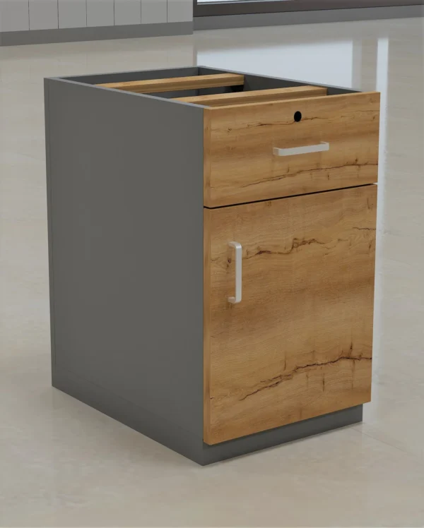 Aira Series 1 Drawer 1 Door Pedestal Storage Cabinet