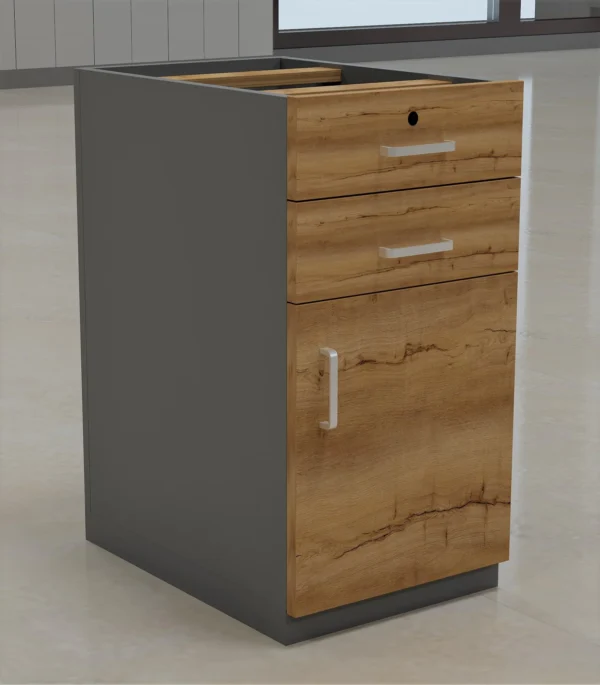 Aira Series 2 drawers1 door Pedestal Storage cabinet