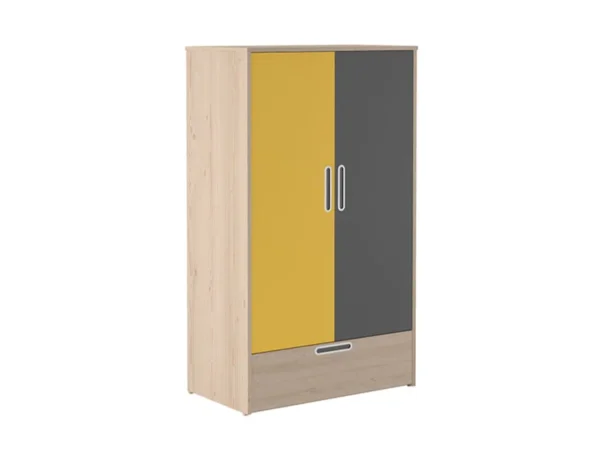 Wilson Wardrobe For Kids (Yellow & Grey)